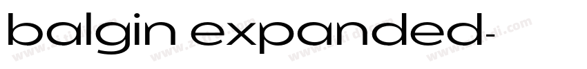 balgin expanded字体转换 balgin expanded字体转换